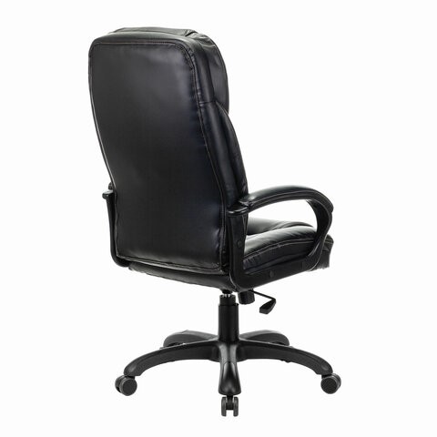 Кресло Brabix Premium Nord EX-590 (черный пластик, экокожа, черное) 532097 в Элисте - изображение 3