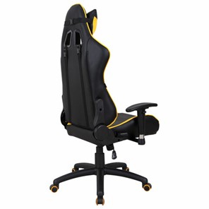 Кресло компьютерное Brabix GT Master GM-110 (две подушки, экокожа, черное/желтое) 531927 в Элисте - предосмотр 2