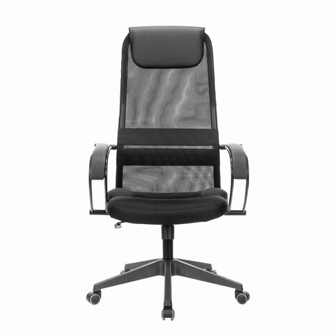 Офисное кресло Brabix Premium Stalker EX-608 PL (ткань-сетка/кожзам, черное) в Элисте - изображение 1