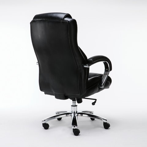 Кресло компьютерное Brabix Premium Status HD-003 (рециклированная кожа, хром, черное) 531821 в Элисте - изображение 2