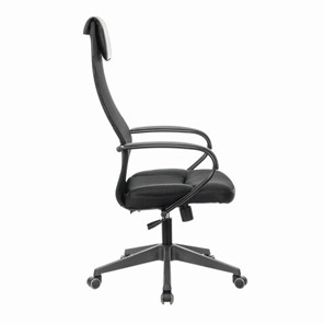 Офисное кресло Brabix Premium Stalker EX-608 PL (ткань-сетка/кожзам, черное) в Элисте - предосмотр 2