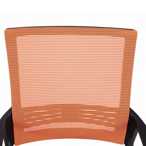 Кресло компьютерное Brabix Balance MG-320 (с подлокотниками, комбинированное черное/оранжевое) в Элисте - предосмотр 4