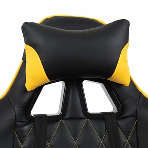 Кресло компьютерное Brabix GT Master GM-110 (две подушки, экокожа, черное/желтое) 531927 в Элисте - предосмотр 5