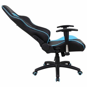 Компьютерное кресло Brabix GT Master GM-110 (две подушки, экокожа, черное/голубое) в Элисте - предосмотр 4