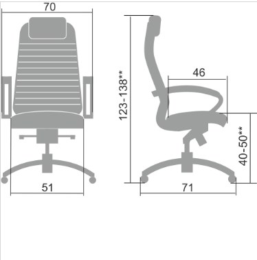 Кресло офисное Samurai KL-1.041 темно-бордовый в Элисте - изображение 1
