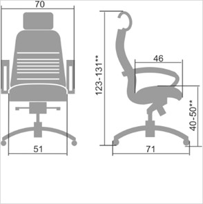 Офисное кресло Samurai KL-2.04, бежевый в Элисте - предосмотр 1
