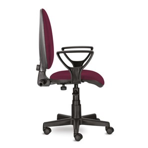Офисное кресло Brabix Prestige Ergo MG-311 (регулируемая эргономичная спинка, ткань, бордовое) в Элисте - предосмотр 1