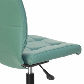 Офисное кресло Brabix Stream MG-314 (без подлокотников, пятилучие серебристое, экокожа, серо-голубое) в Элисте - предосмотр 5