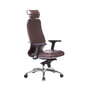Кресло офисное Samurai KL-3.04, темно-коричневый в Элисте - предосмотр 2