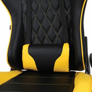 Кресло компьютерное Brabix GT Master GM-110 (две подушки, экокожа, черное/желтое) 531927 в Элисте - предосмотр 7