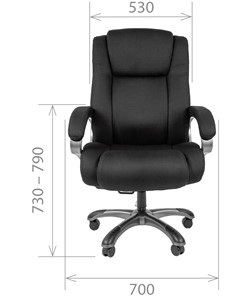 Кресло CHAIRMAN 410 Акриловая ткань SX Черный в Элисте - предосмотр 1