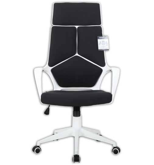 Компьютерное кресло Brabix Premium Prime EX-515 (пластик белый, ткань, черное) 531812 в Элисте - изображение 5