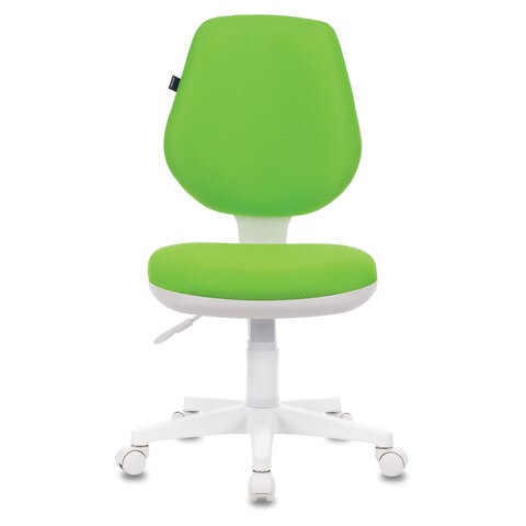 Офисное кресло Brabix Fancy MG-201W (без подлокотников, пластик белый, салатовое) в Элисте - изображение 1