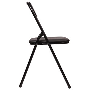 Офисный стул складной Brabix Golf CF-007 (черный каркас, кожзам черный) в Элисте - предосмотр 2