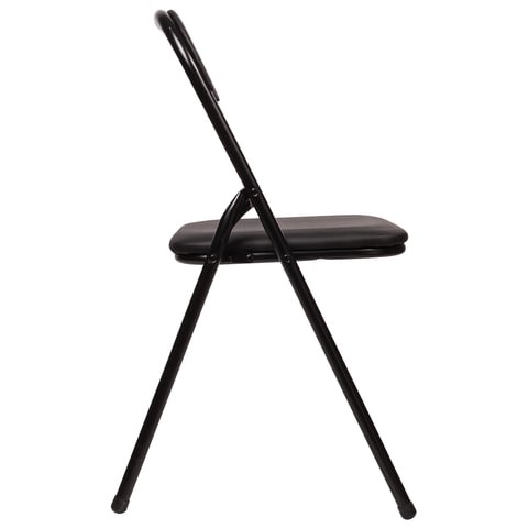 Офисный стул складной Brabix Golf CF-007 (черный каркас, кожзам черный) в Элисте - изображение 2