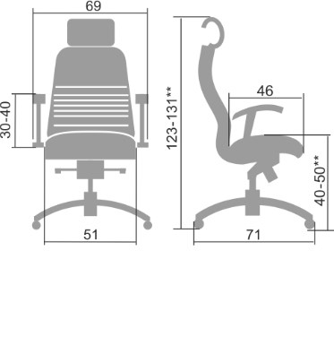 Офисное кресло Samurai KL-3.04, черный в Элисте - изображение 1