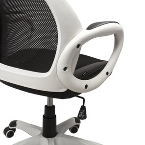 Компьютерное кресло Brabix Premium Genesis EX-517 (пластик белый, ткань/экокожа/сетка черная) в Элисте - предосмотр 4