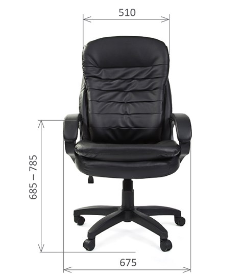 Кресло CHAIRMAN 795 LT, экокожа, цвет черный в Элисте - изображение 1
