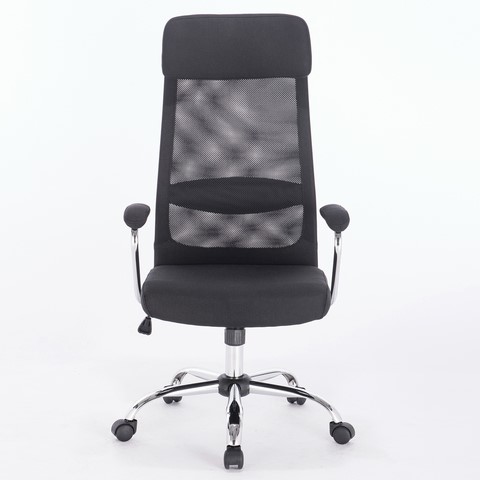 Кресло офисное Brabix Flight EX-540 (хром, ткань, сетка, черное) в Элисте - изображение 3