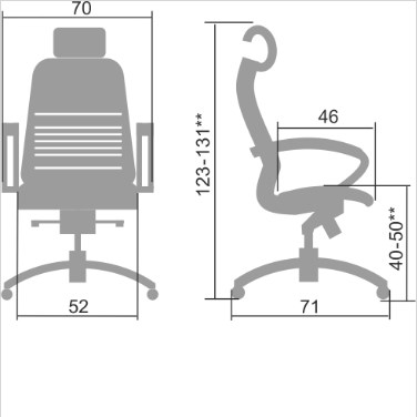 Офисное кресло Samurai K-2.04 темно-коричневый в Элисте - изображение 1