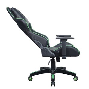 Кресло Brabix GT Carbon GM-120 (две подушки, экокожа, черное/зеленое) в Элисте - предосмотр 4