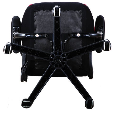 Компьютерное кресло Brabix GT Racer GM-100 (подушка, ткань, черное/красное) в Элисте - изображение 6
