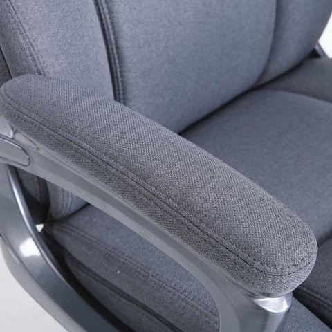 Офисное кресло Brabix Premium Solid HD-005 (ткань, серое) в Элисте - изображение 8