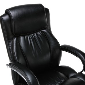 Кресло компьютерное Brabix Premium Status HD-003 (рециклированная кожа, хром, черное) 531821 в Элисте - предосмотр 4