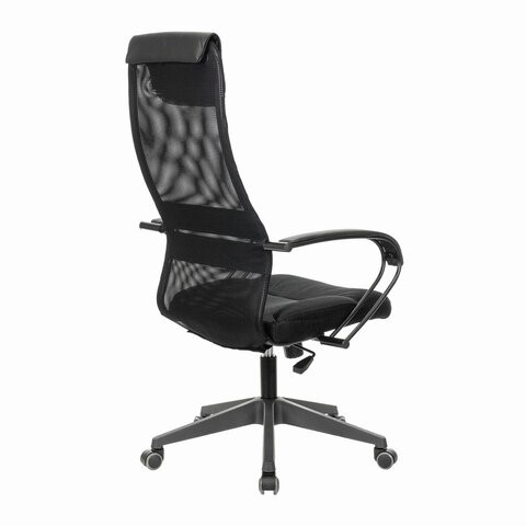 Офисное кресло Brabix Premium Stalker EX-608 PL (ткань-сетка/кожзам, черное) в Элисте - изображение 3