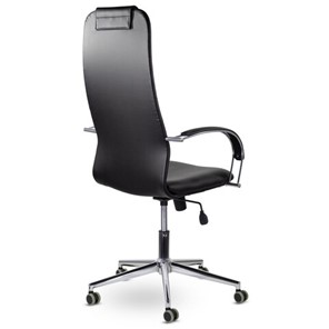 Кресло Brabix Premium Pilot EX-610 CH (хром, кожзам, черное) в Элисте - предосмотр 3