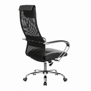Кресло компьютерное Brabix Premium Stalker EX-608 CH (хром, ткань-сетка/кожзам, черное) 532091 в Элисте - предосмотр 9