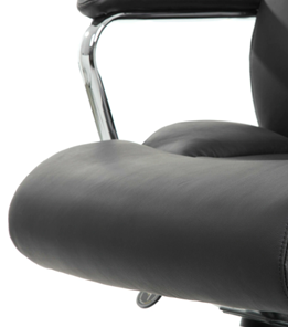Компьютерное кресло Brabix Premium Phaeton EX-502 (натуральная кожа, хром, черное) в Элисте - предосмотр 8