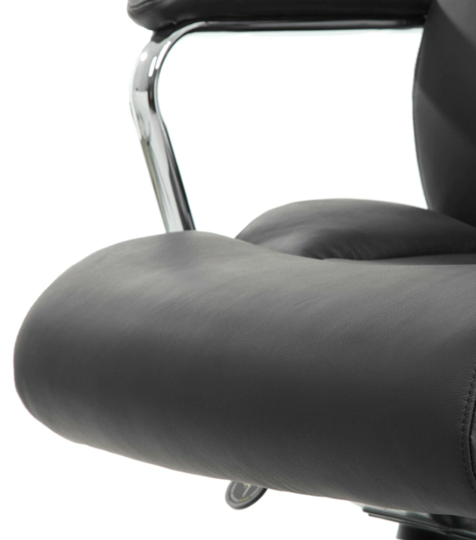 Компьютерное кресло Brabix Premium Phaeton EX-502 (натуральная кожа, хром, черное) в Элисте - изображение 8