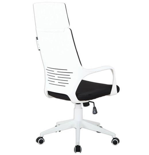 Компьютерное кресло Brabix Premium Prime EX-515 (пластик белый, ткань, черное) 531812 в Элисте - изображение 2
