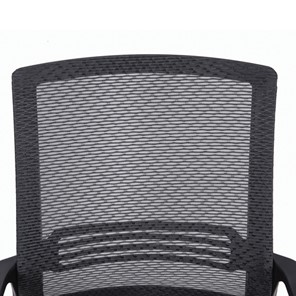 Кресло компьютерное Brabix Daily MG-317 (с подлокотниками, хром, черное) в Элисте - предосмотр 4