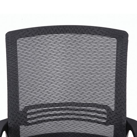 Кресло компьютерное Brabix Daily MG-317 (с подлокотниками, хром, черное) в Элисте - изображение 4