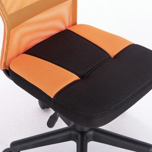 Кресло Brabix Smart MG-313 (без подлокотников, комбинированное, черное/оранжевое) в Элисте - предосмотр 6