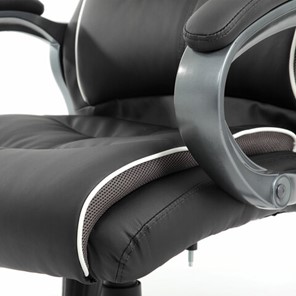 Кресло Brabix Premium Strong HD-009 (экокожа черная, ткань серая) 531945 в Элисте - предосмотр 9