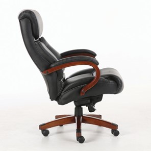 Кресло компьютерное Brabix Premium Infinity EX-707 (дерево, натуральная кожа, черное) в Элисте - предосмотр 2