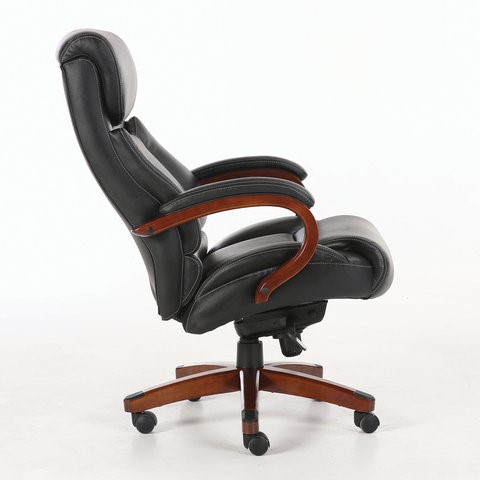 Кресло компьютерное Brabix Premium Infinity EX-707 (дерево, натуральная кожа, черное) в Элисте - изображение 2