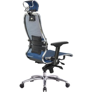 Офисное кресло Samurai S-3.04, синий в Элисте - предосмотр 3