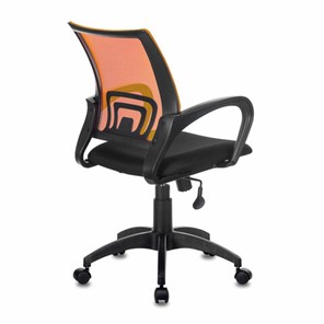 Офисное кресло Brabix Fly MG-396 (с подлокотниками, сетка, оранжевое/черное) в Элисте - предосмотр 2