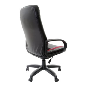 Кресло офисное Brabix Strike EX-525 (экокожа черная, ткань черная/бордовая, TW) в Элисте - предосмотр 1