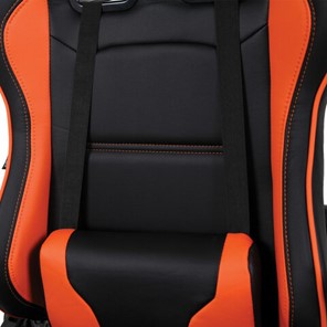 Офисное кресло Brabix GT Racer GM-100 (две подушки, экокожа, черное/оранжевое) в Элисте - предосмотр 6
