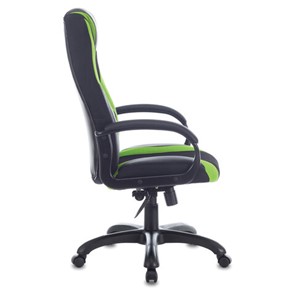 Компьютерное кресло Brabix Premium Rapid GM-102 (экокожа/ткань, черное/зеленое) в Элисте - предосмотр 1