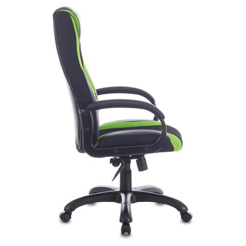 Компьютерное кресло Brabix Premium Rapid GM-102 (экокожа/ткань, черное/зеленое) в Элисте - изображение 1