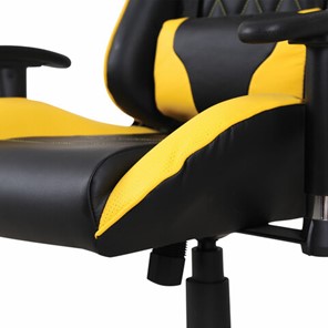 Кресло компьютерное Brabix GT Master GM-110 (две подушки, экокожа, черное/желтое) 531927 в Элисте - предосмотр 10