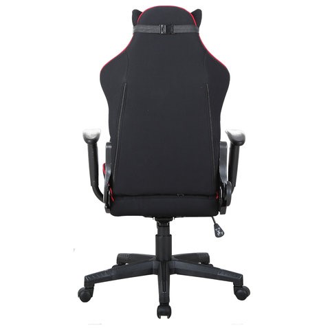 Компьютерное кресло Brabix GT Racer GM-100 (подушка, ткань, черное/красное) в Элисте - изображение 5