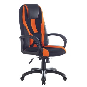 Компьютерное кресло Brabix Premium Rapid GM-102 (экокожа/ткань, черно/оранжевое) в Элисте - предосмотр 3