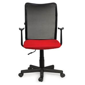 Офисное кресло Brabix Spring MG-307 (с подлокотниками, комбинированное красное/черное TW) в Элисте - предосмотр 2